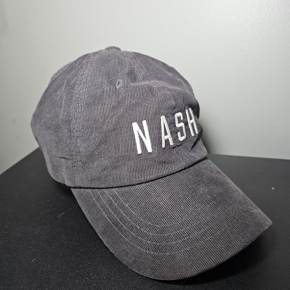 Nash Collection By Revv Classic Gray Corduroy Nashville Adjustable Hat Cap